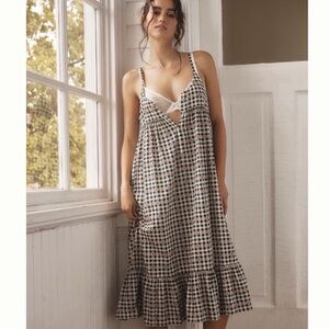 MWT THE GREAT. SLEEP The Ruffle Tank Night Dress L